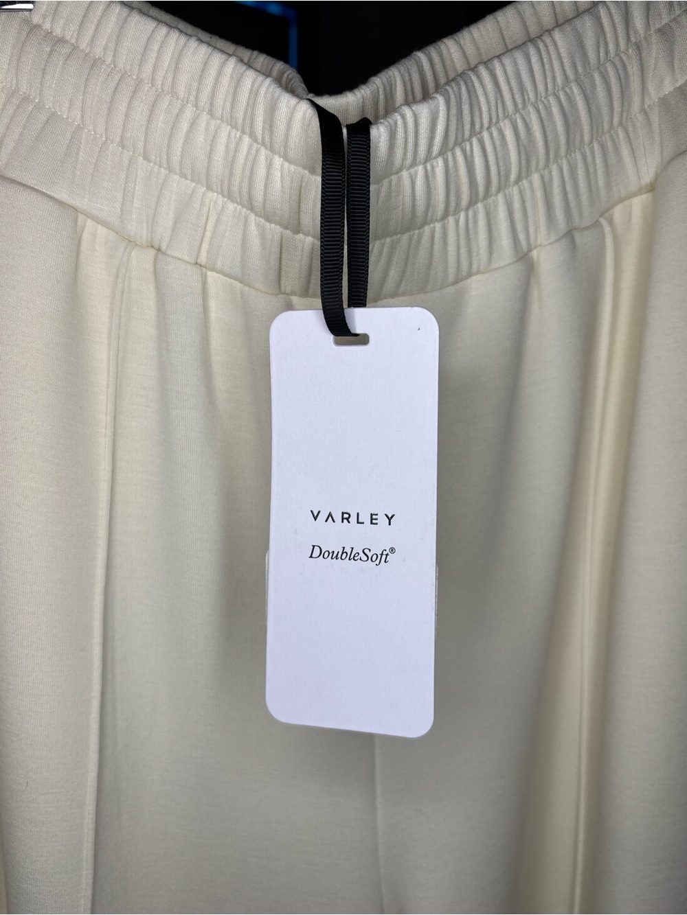 Varley Cream DoubleSoft Elastic Waist Pants - Picture 2 of 3